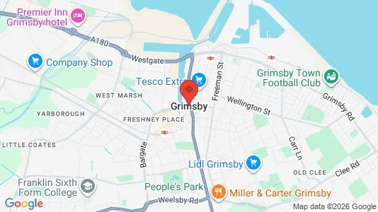 Houses for rent i Grimsby - South Humberside - kort over placeringen