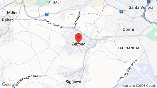 Apartments for rent i Żebbuġ - kort over placeringen