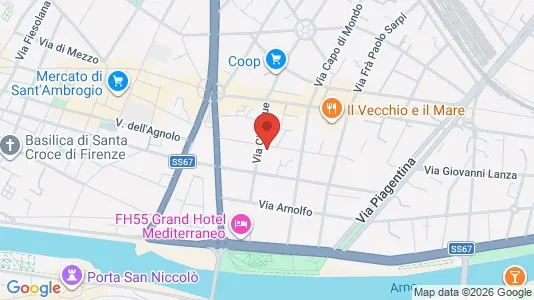 Rooms for rent i Florence - kort over placeringen