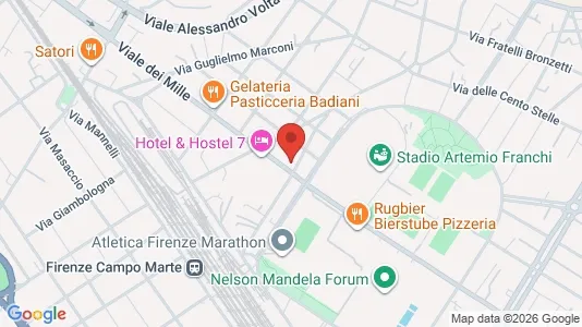 Rooms for rent i Florence - kort over placeringen