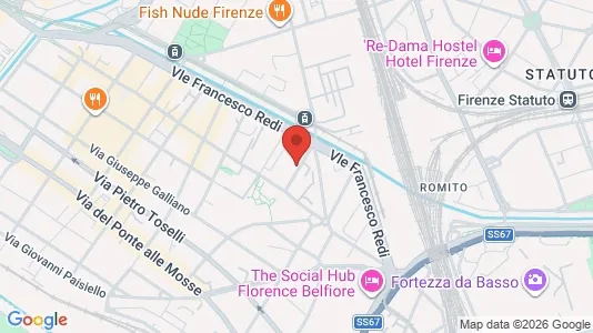 Rooms for rent i Florence - kort over placeringen