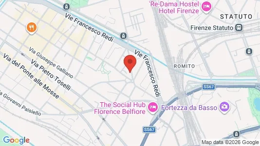 Rooms for rent i Florence - kort over placeringen