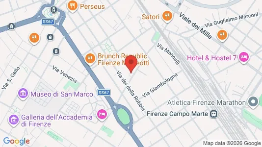 Rooms for rent i Florence - kort over placeringen