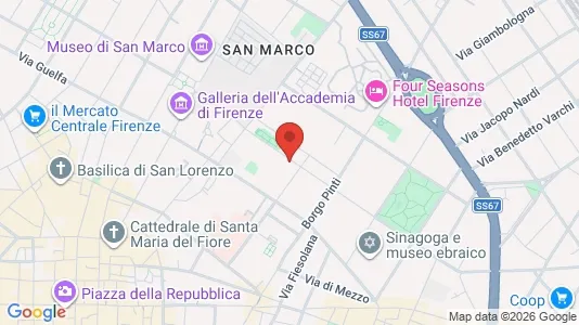 Rooms for rent i Florence - kort over placeringen