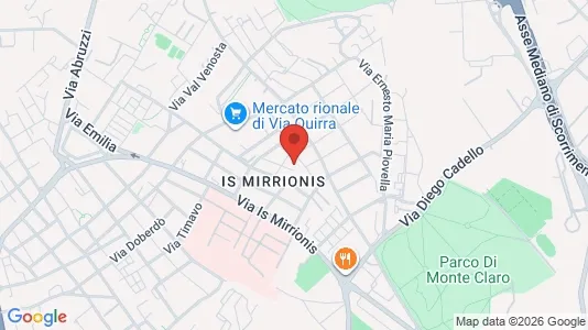 Rooms for rent i Cagliari - kort over placeringen