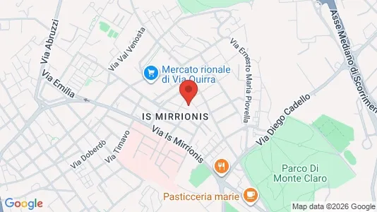 Rooms for rent i Cagliari - kort over placeringen