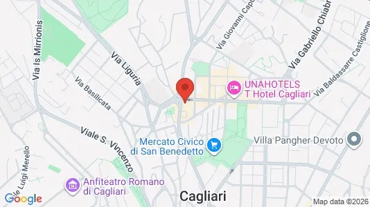 Rooms for rent i Cagliari - kort over placeringen