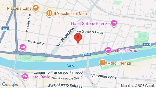 Rooms for rent i Florence - kort over placeringen