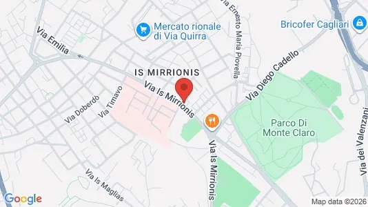 Rooms for rent i Cagliari - kort over placeringen
