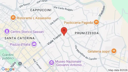 Rooms for rent i Sassari - kort over placeringen