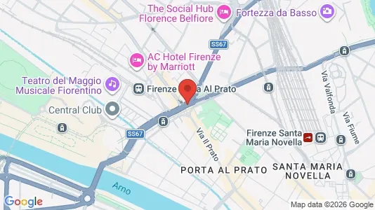 Rooms for rent i Florence - kort over placeringen