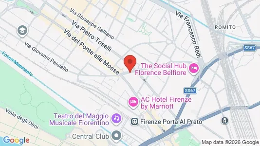 Rooms for rent i Florence - kort over placeringen