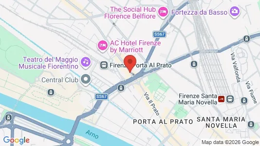 Rooms for rent i Florence - kort over placeringen