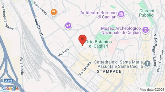 Rooms for rent i Cagliari - kort over placeringen