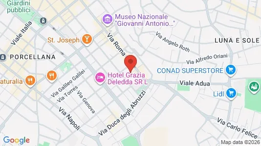 Rooms for rent i Sassari - kort over placeringen