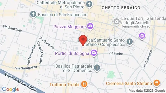 Apartments for rent i Bologna - kort over placeringen