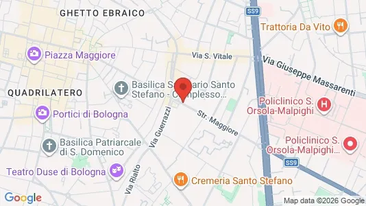 Apartments for rent i Bologna - kort over placeringen