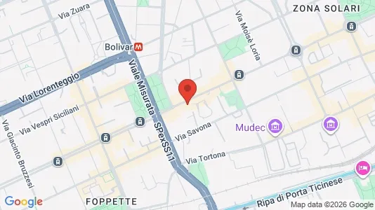 Rooms for rent i Milano Zona 6 - Barona, Lorenteggio - kort over placeringen