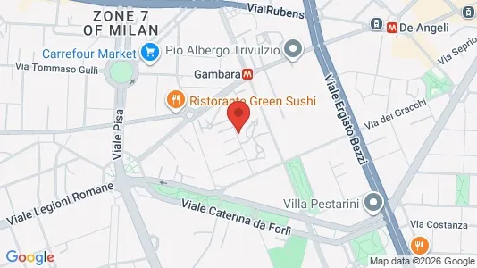 Rooms for rent i Milano Zona 6 - Barona, Lorenteggio - kort over placeringen