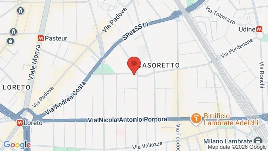 Apartments for rent i Milano Zona 3 - Porta Venezia, Città Studi, Lambrate - kort over placeringen