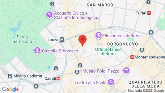 Apartments for rent i Milano Zona 1 - Centro storico - kort over placeringen