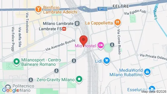 Apartments for rent i Milano Zona 3 - Porta Venezia, Città Studi, Lambrate - kort over placeringen
