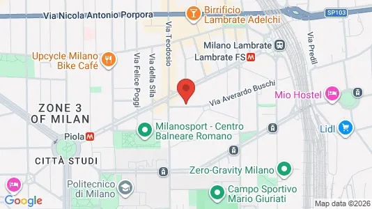 Apartments for rent i Milano Zona 3 - Porta Venezia, Città Studi, Lambrate - kort over placeringen