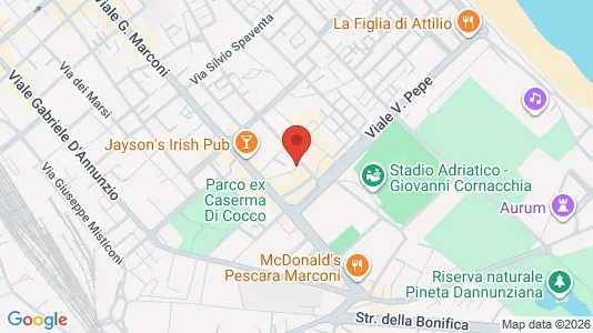 Rooms for rent i Pescara - kort over placeringen