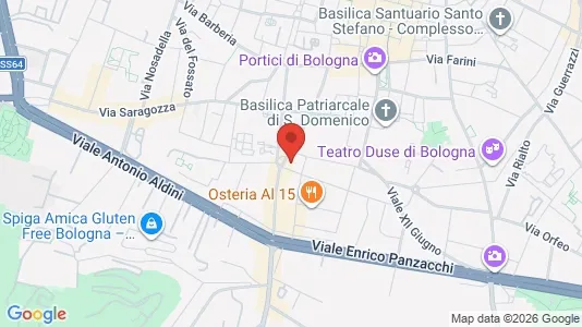 Apartments for rent i Bologna - kort over placeringen