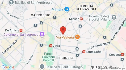 Apartments for rent i Milano Zona 1 - Centro storico - kort over placeringen
