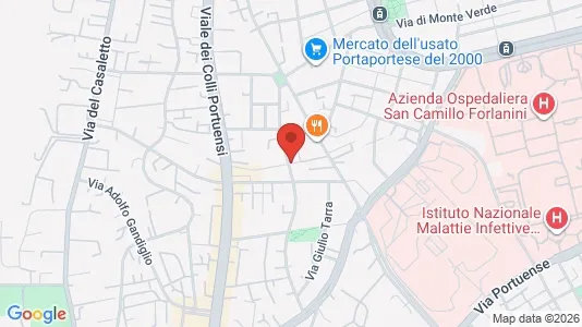 Apartments for rent i Roma Municipio XII – Monte Verde - kort over placeringen