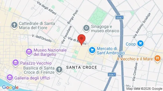 Rooms for rent i Florence - kort over placeringen