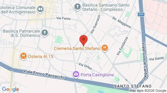 Apartments for rent i Bologna - kort over placeringen