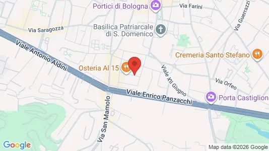 Apartments for rent i Bologna - kort over placeringen