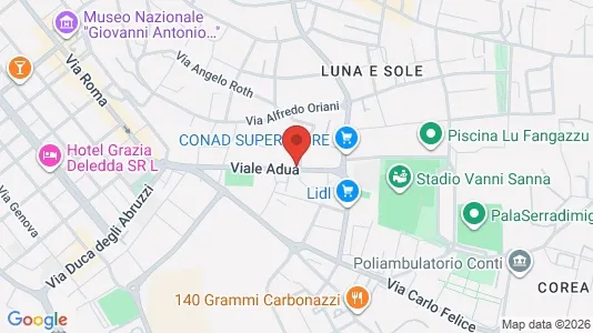 Rooms for rent i Sassari - kort over placeringen