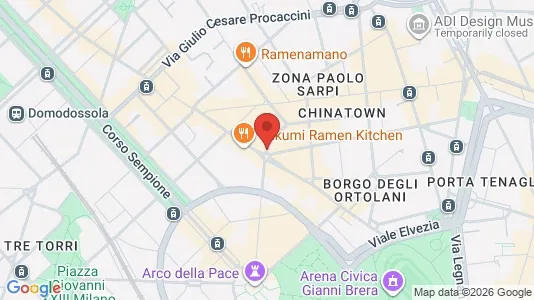 Apartments for rent i Milano Zona 1 - Centro storico - kort over placeringen