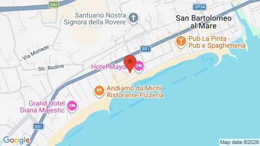 Apartments for rent i San Bartolomeo al Mare - kort over placeringen