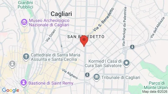 Rooms for rent i Cagliari - kort over placeringen