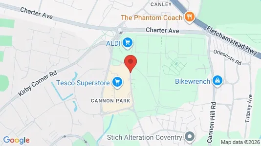 Rooms for rent i Coventry - West Midlands - kort over placeringen