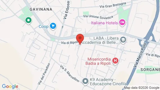 Rooms for rent i Florence - kort over placeringen