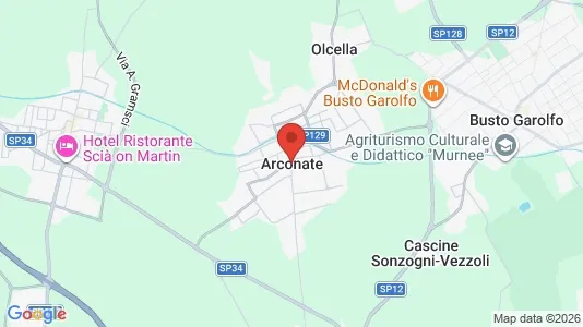 Apartments for rent i Arconate - kort over placeringen