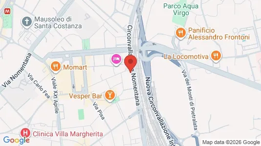 Rooms for rent i Roma Municipio II – Parioli/Nomentano - kort over placeringen