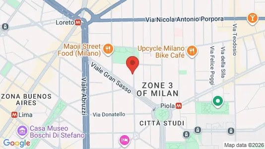 Rooms for rent i Milano Zona 3 - Porta Venezia, Città Studi, Lambrate - kort over placeringen