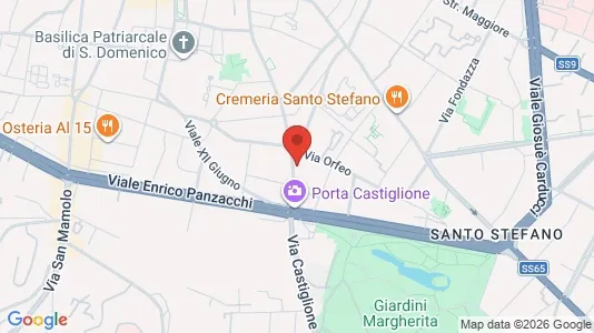 Apartments for rent i Bologna - kort over placeringen