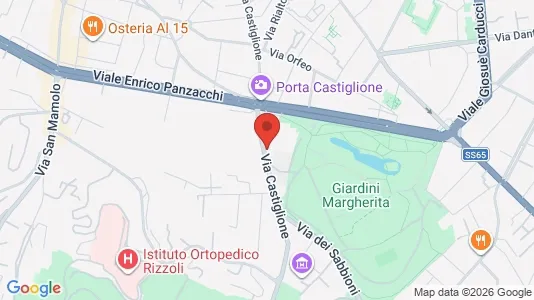 Apartments for rent i Bologna - kort over placeringen