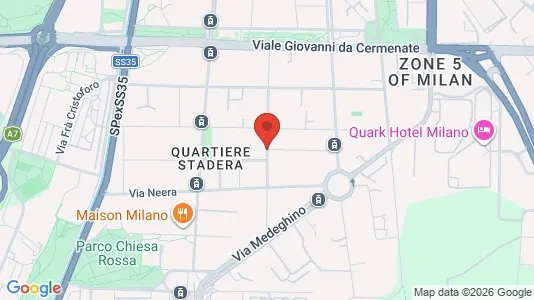 Rooms for rent i Milano Zona 5 - Vigentino, Chiaravalle, Gratosoglio - kort over placeringen
