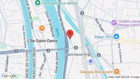 Rooms for rent i Saint-Denis - kort over placeringen