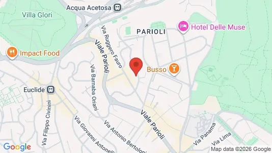 Rooms for rent i Roma Municipio II – Parioli/Nomentano - kort over placeringen
