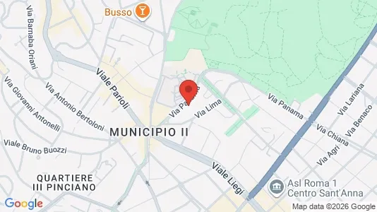 Rooms for rent i Roma Municipio II – Parioli/Nomentano - kort over placeringen