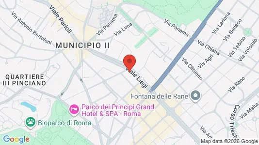 Rooms for rent i Roma Municipio II – Parioli/Nomentano - kort over placeringen